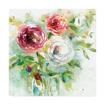 Trademark Fine Art 'Garden Jar I' Canvas Art by Elizabeth Franklin