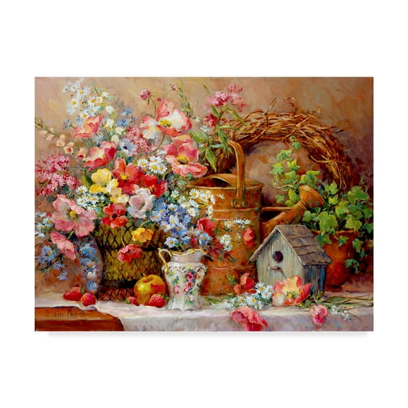 Trademark Fine Art 'Garden Medley' Canvas Art by Barbara Mock