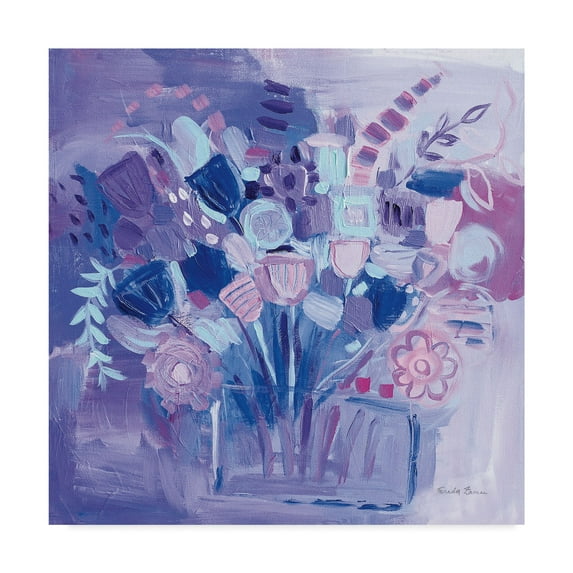 Trademark Fine Art 'Garden Pastels' Canvas Art by Farida Zaman