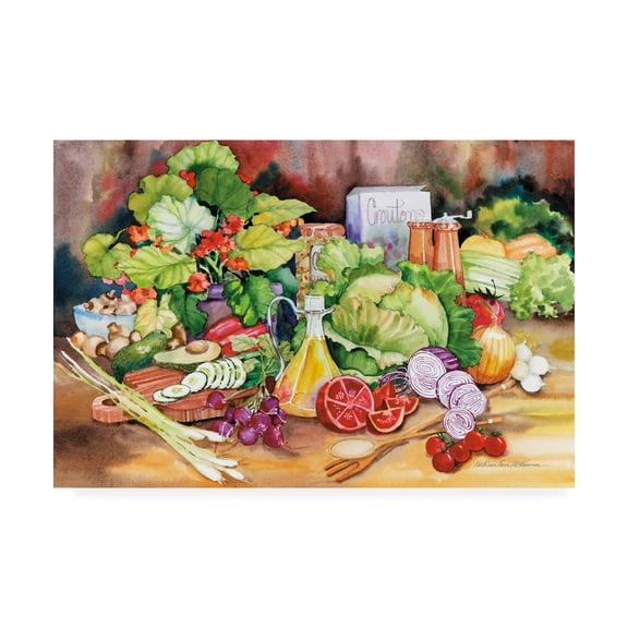 Trademark Fine Art 'Garden Salad' Canvas Art by Kathleen Parr McKenna