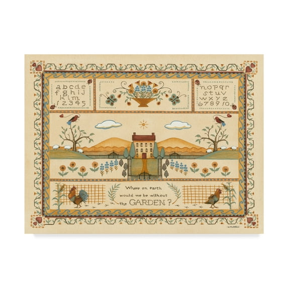 Trademark Fine Art 'Garden Sampler I' Canvas Art by Wendy Russell