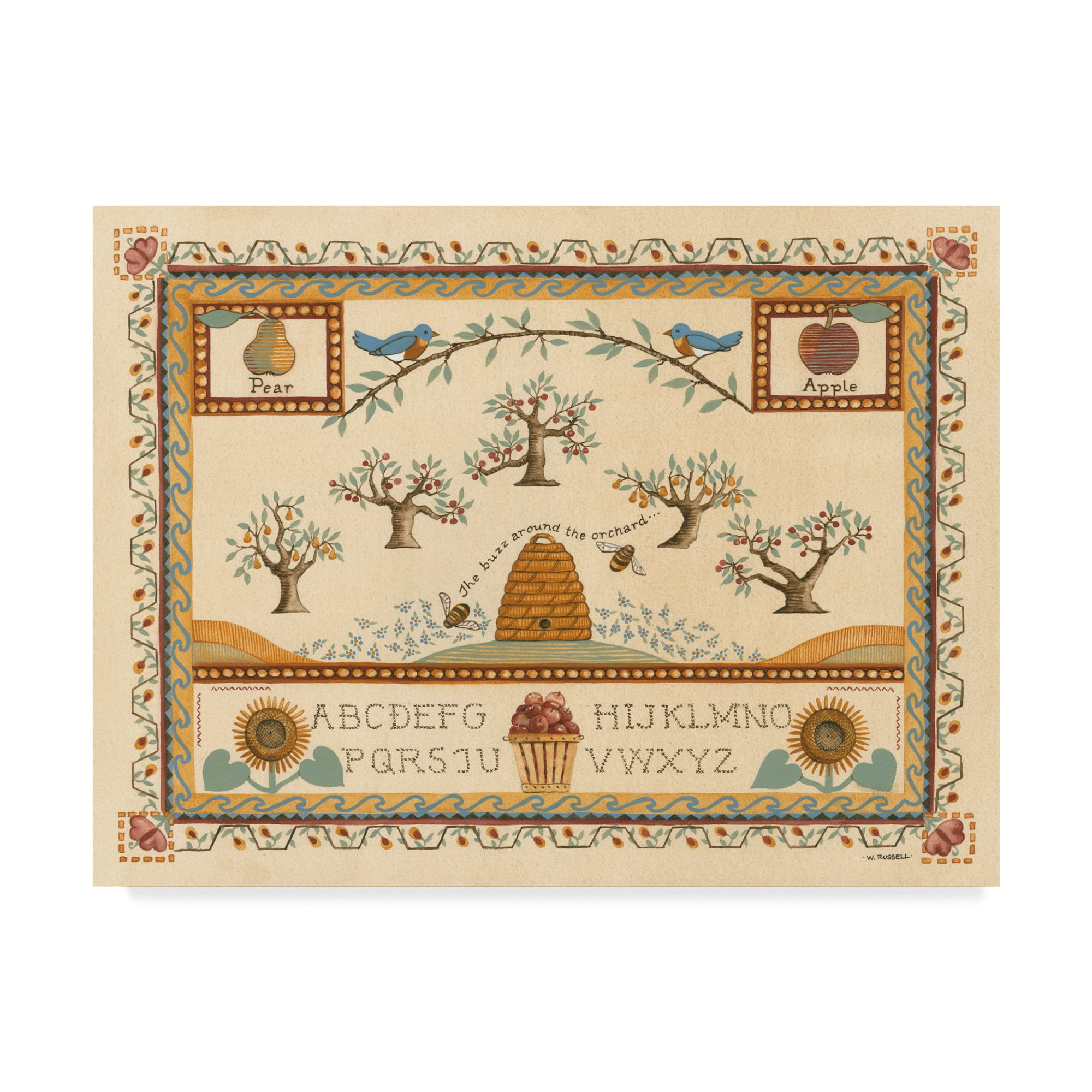 Trademark Fine Art 'Garden Sampler II' Canvas Art by Wendy Russell