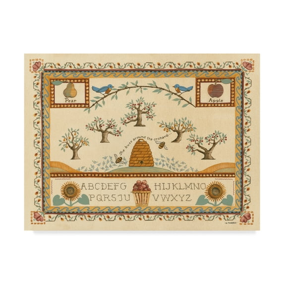 Trademark Fine Art 'Garden Sampler II' Canvas Art by Wendy Russell