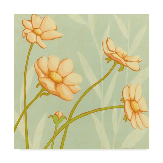 Trademark Fine Art 'Garden Silhouette III' Canvas Art by Megan Meagher