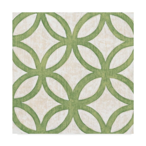 Trademark Fine Art 'Garden Tile III' Canvas Art by Chariklia Zarris