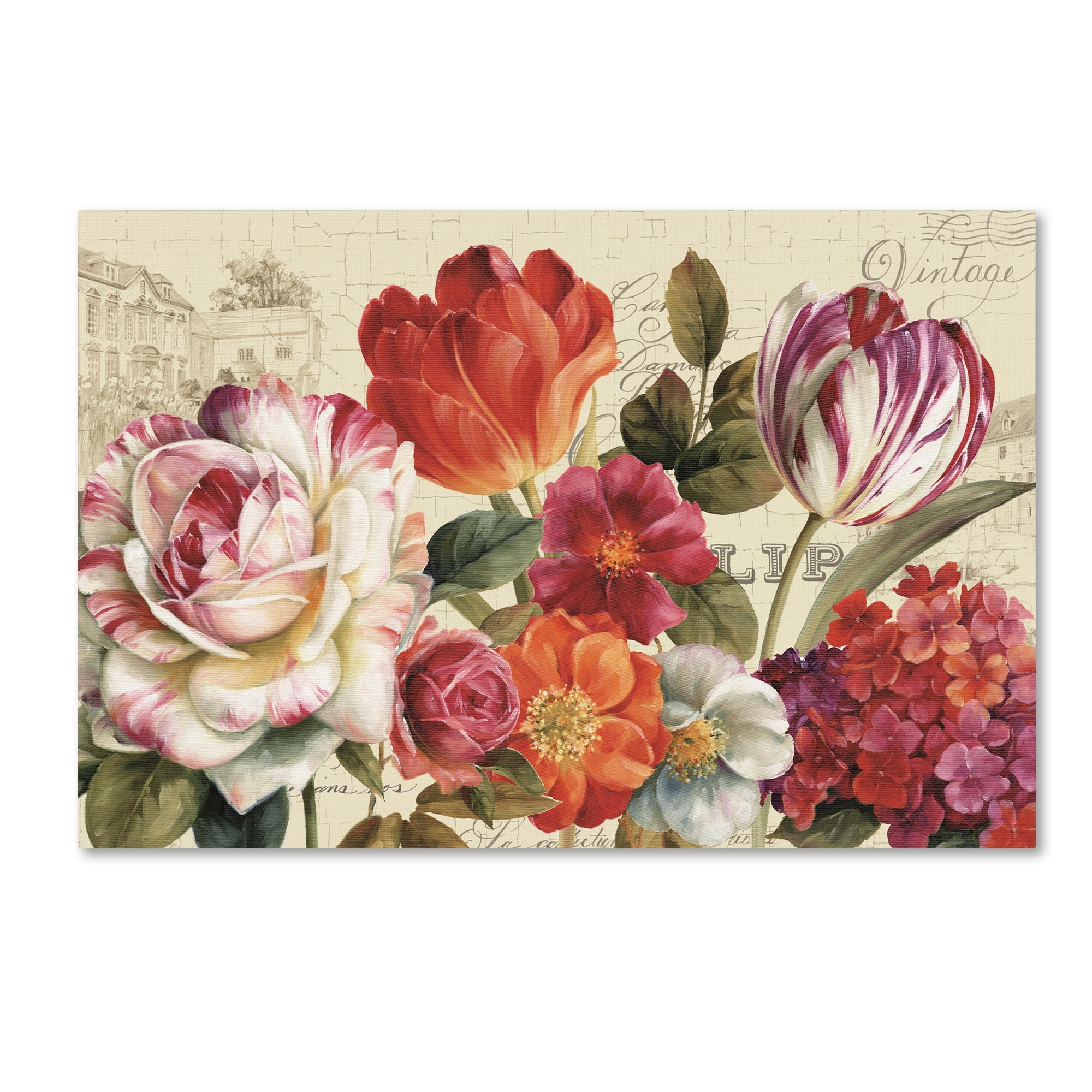 Trademark Fine Art 'Garden View I without Border' Canvas Art by Lisa Audit