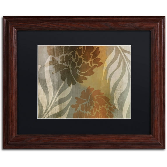 Trademark Fine Art "Garden Waltz I" Canvas Art by Color Bakery Black Matte, Wood Frame