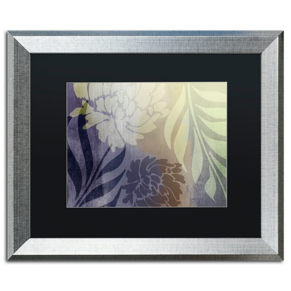 Trademark Fine Art 'Garden Waltz II' Silver Framed Art by Color Bakery