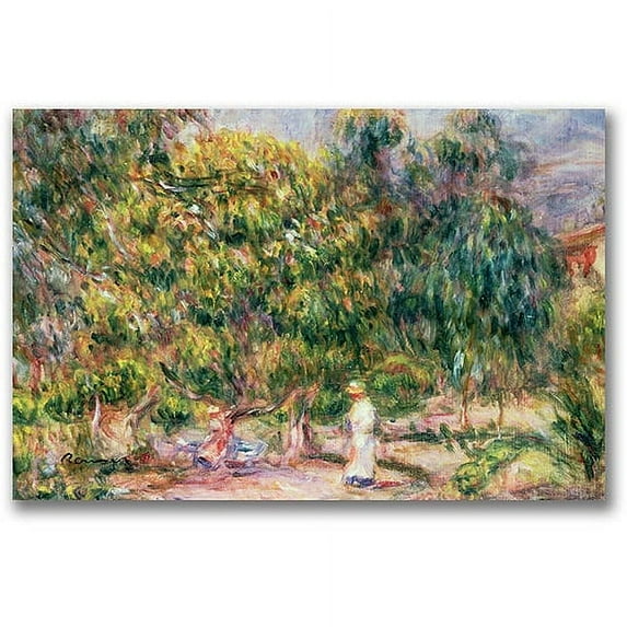 Trademark Fine Art "Garden of Les Colettes" Canvas Wall Art by Pierre Renoir