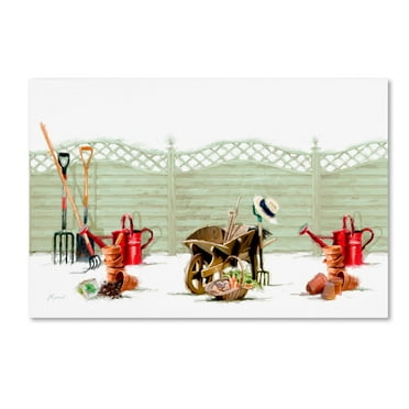 Trademark Fine Art 'Gardening I' Canvas Art by The Macneil Studio