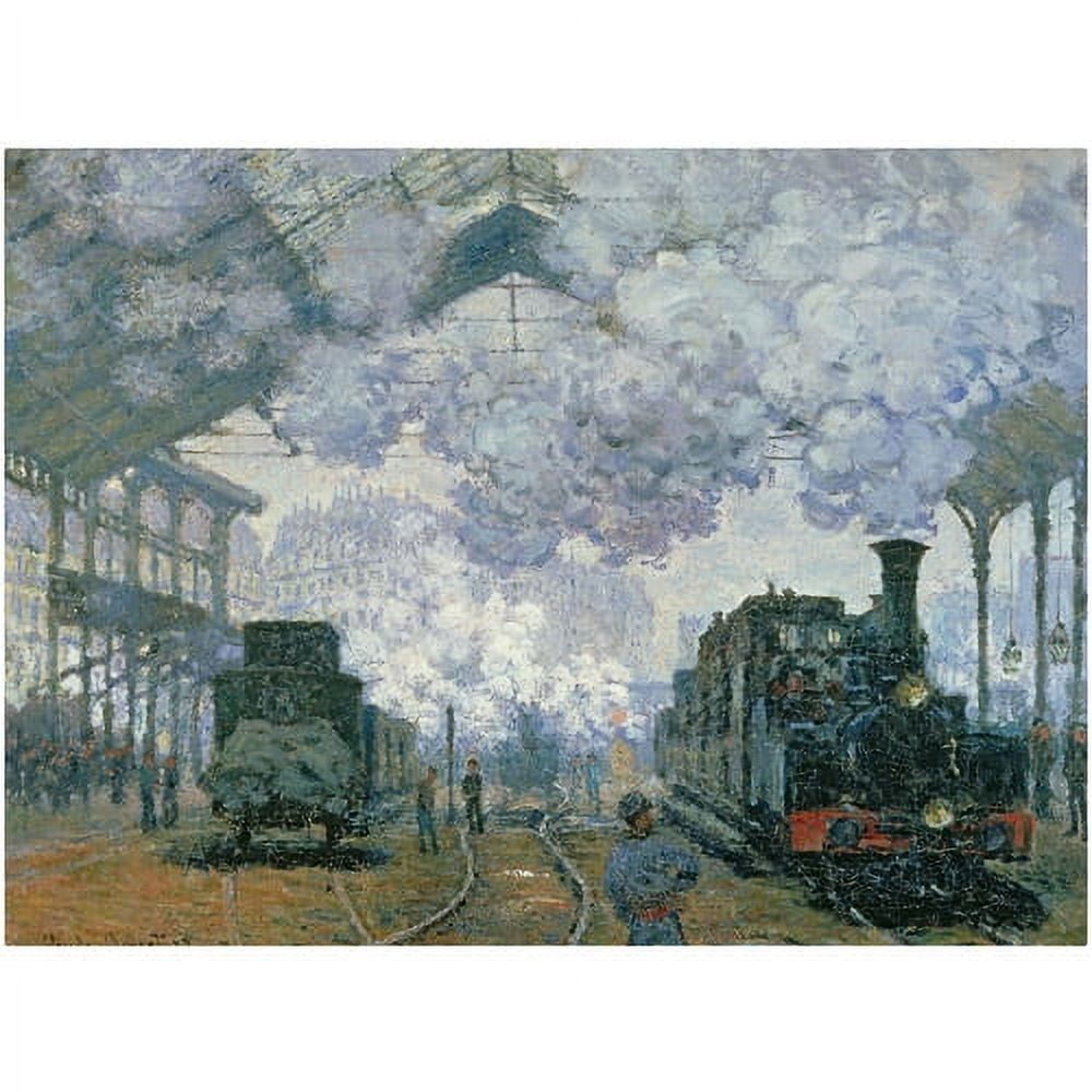 Trademark Fine Art "Gare Saint-Lazare Arrival of a Train" Canvas Art by Claude Monet