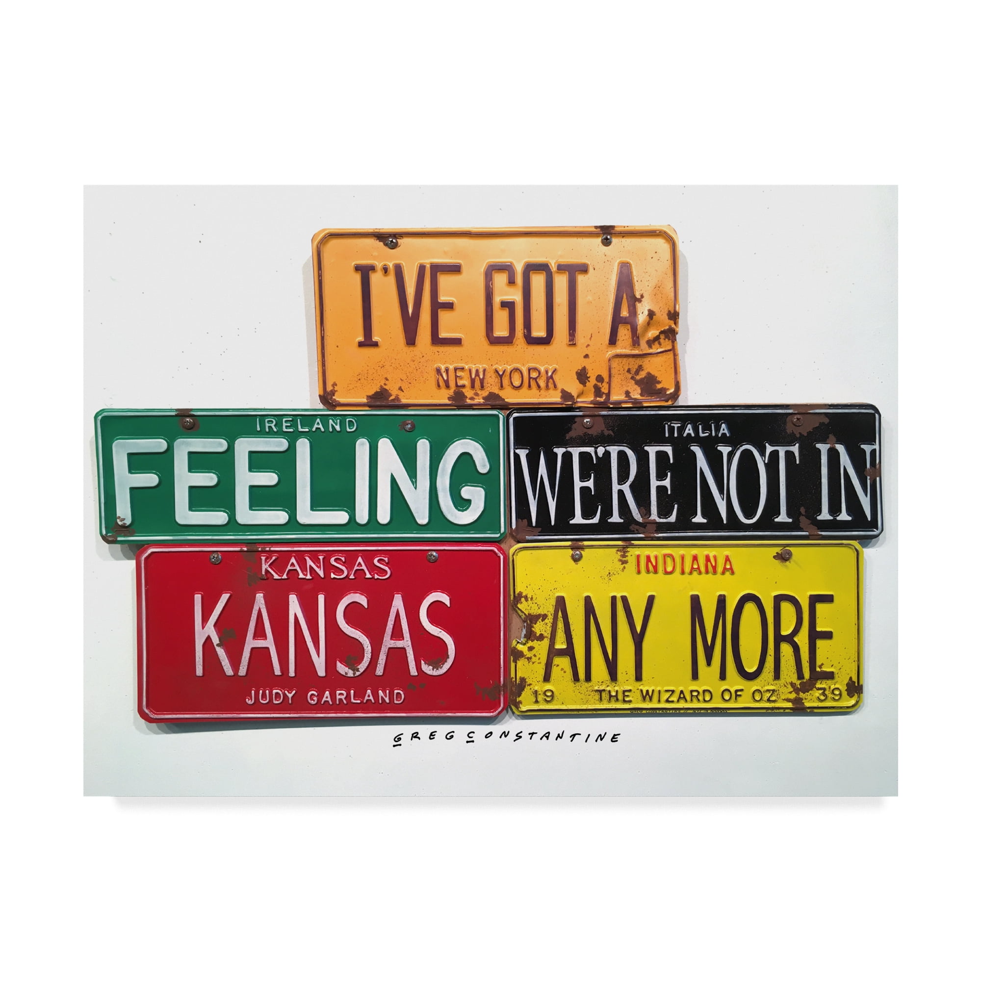 Trademark Fine Art 'Garland Not In Kansas' Canvas Art by Gregory Constantine
