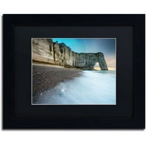 Trademark Fine Art "Gate to the Ocean" Canvas Art by Mathieu Rivrin, Black Matte, Black Frame