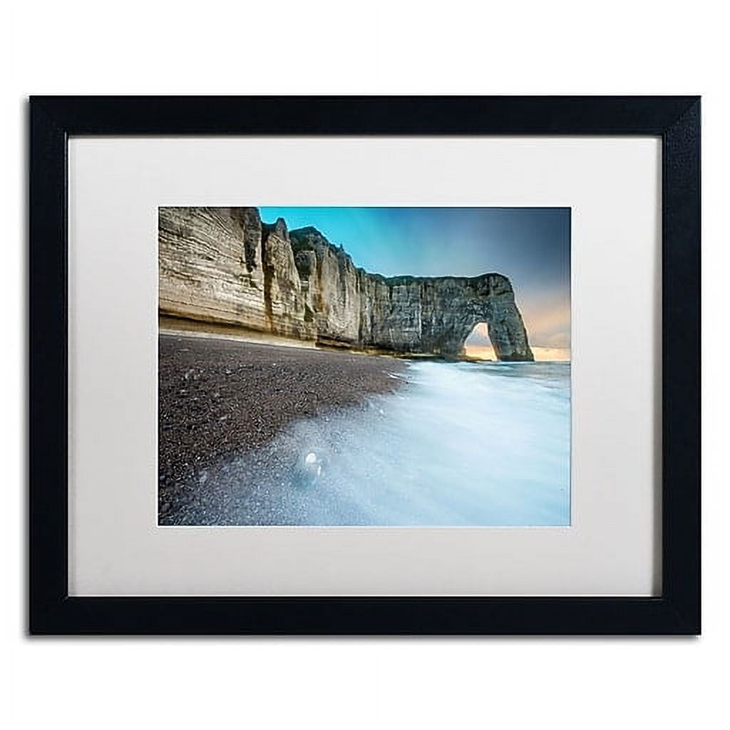 Trademark Fine Art "Gate to the Ocean" Canvas Art by Mathieu Rivrin, White Matte, Black Frame