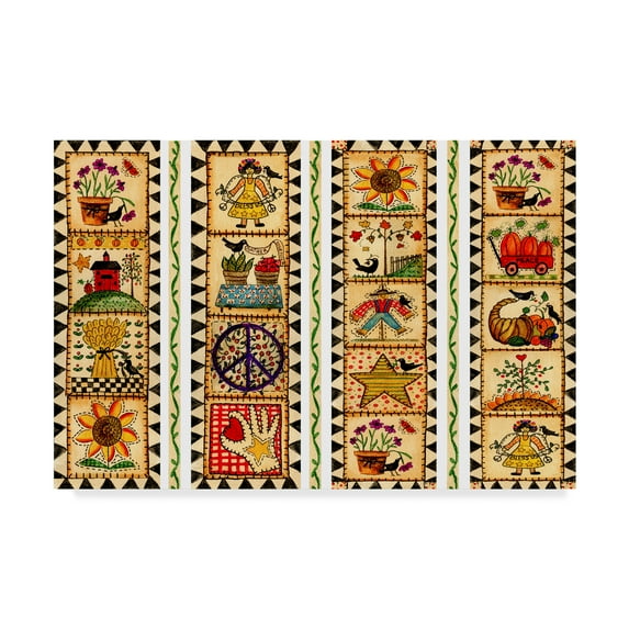 Trademark Fine Art 'Gather Together Stripe' Canvas Art by Cheryl Bartley