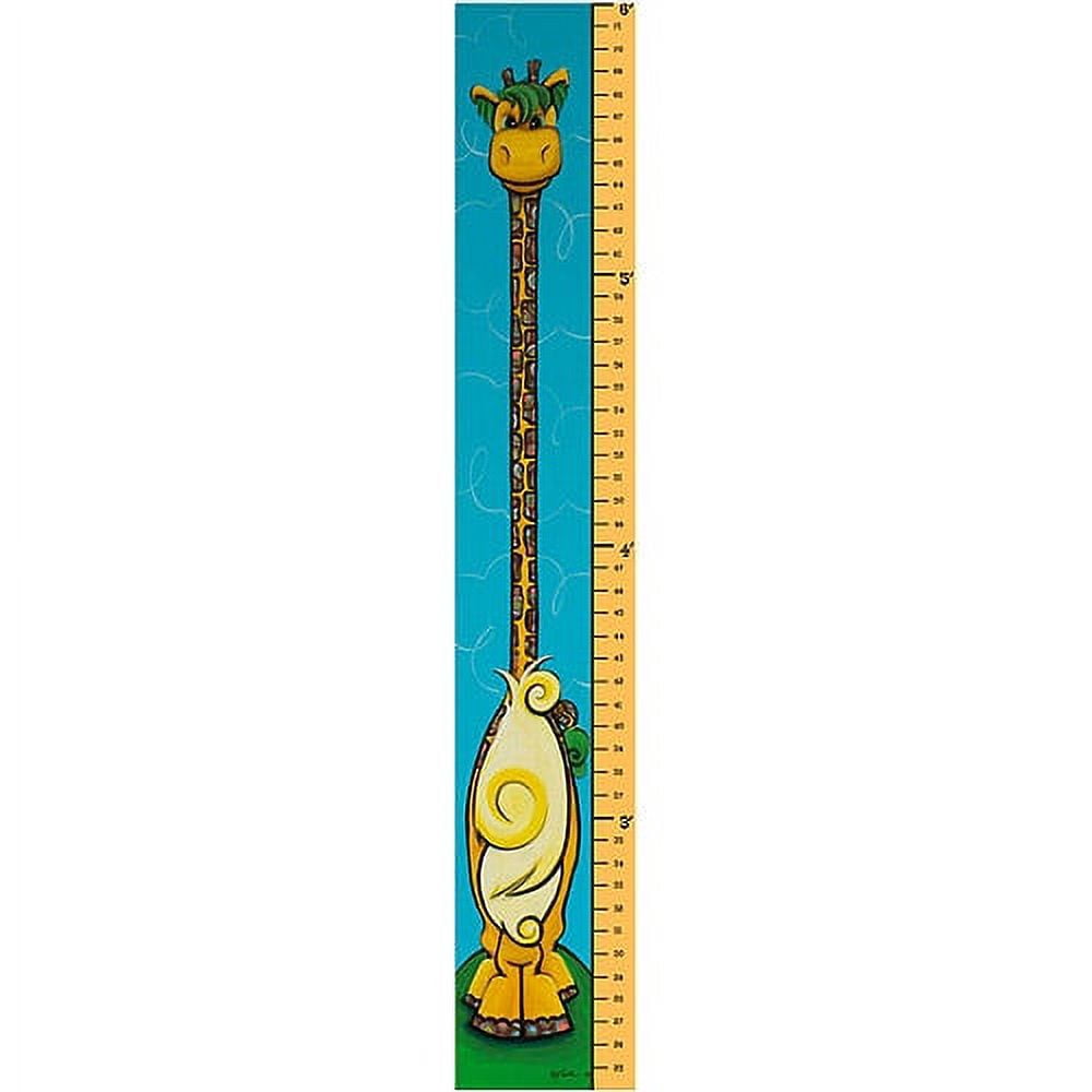 Trademark Fine Art "Gauge the Giraffe" Canvas Art 6' Growth Chart by Sylvia Masek