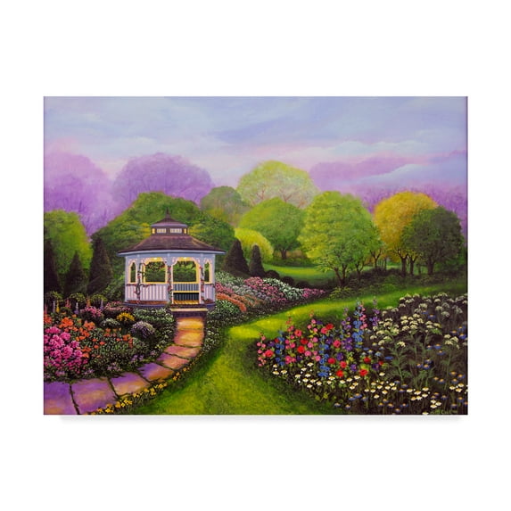 Trademark Fine Art 'Gazebo Park' Canvas Art by Bonnie B Cook
