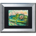 thumbnail image 1 of Trademark Fine Art "Gecko" Canvas Art by Dean Russo, Black Matte, Silver Frame, 1 of 1