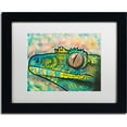 thumbnail image 1 of Trademark Fine Art "Gecko" Canvas Art by Dean Russo, White Matte, Black Frame, 1 of 1
