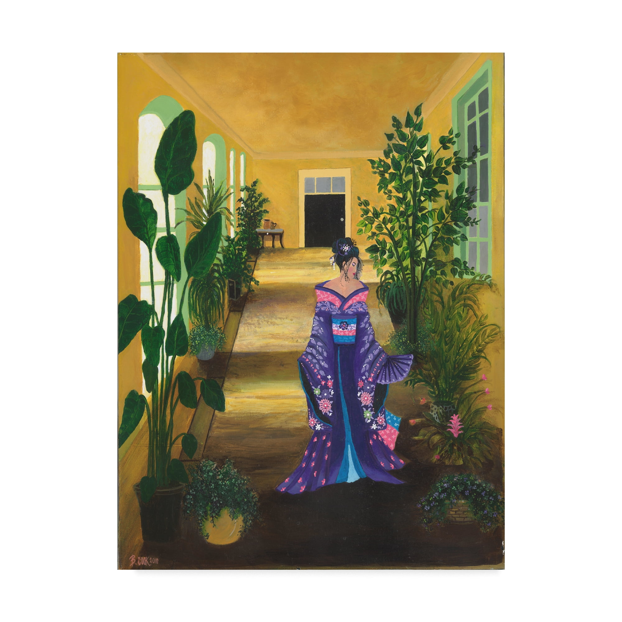 Trademark Fine Art 'Geisha 1' Canvas Art by Bonnie B Cook
