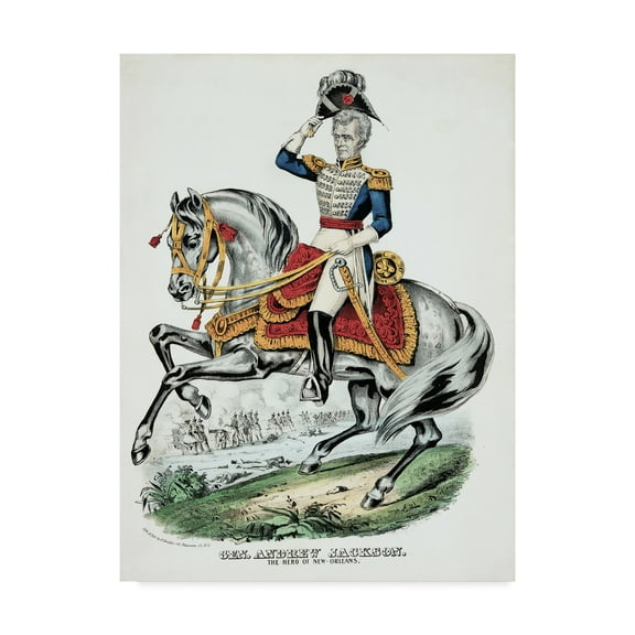 Trademark Fine Art 'General Andrew Jackson, pub.1845' Canvas Art by American School