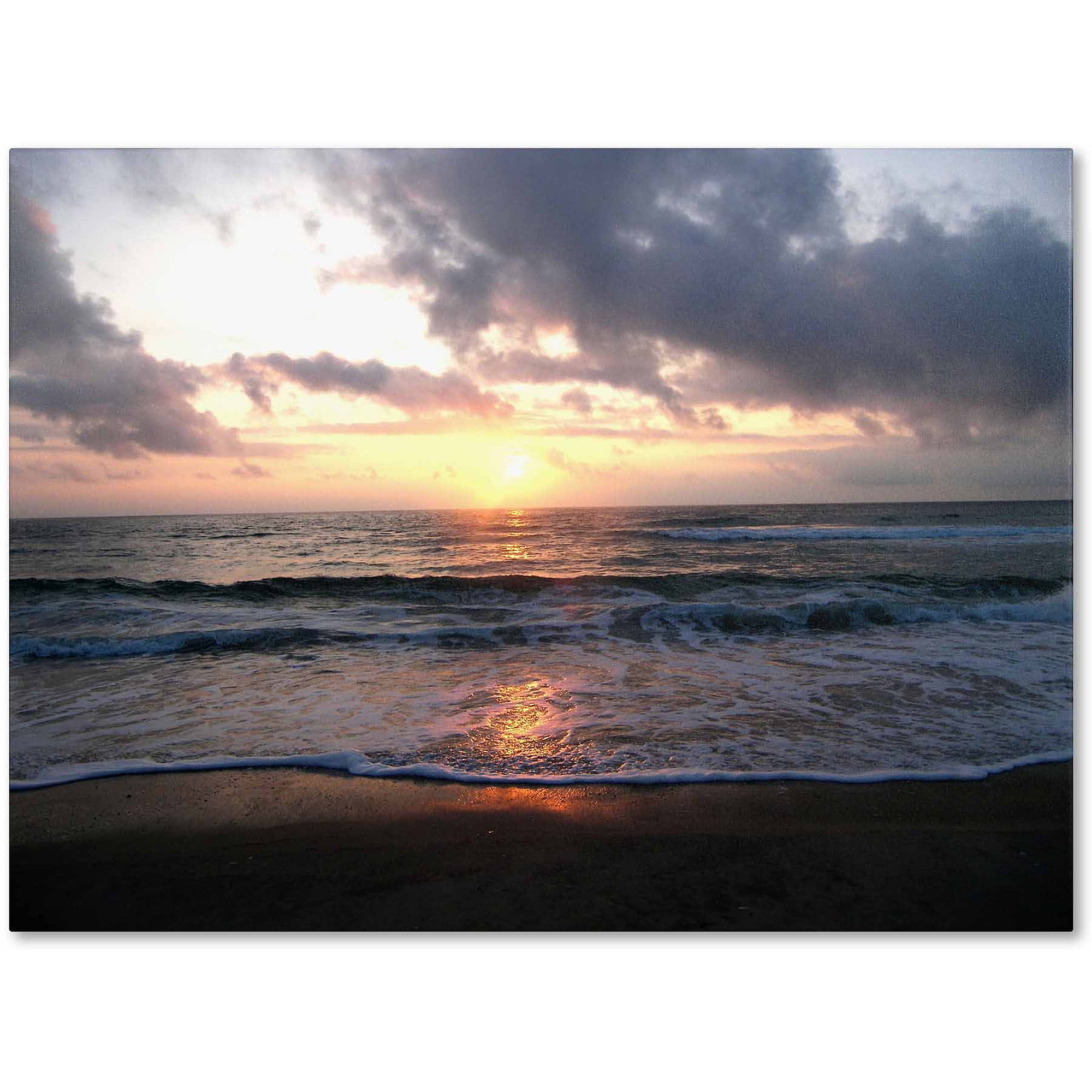 Monica Fleet Sunrise Beach Landscape Canvas Art, 20" x 25"