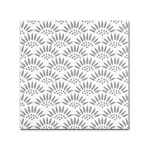 Trademark Fine Art 'Geo Petal White Grey' Canvas Art by Jyotsna Warikoo