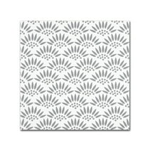 Trademark Fine Art 'Geo Petal White Grey' Canvas Art by Jyotsna Warikoo