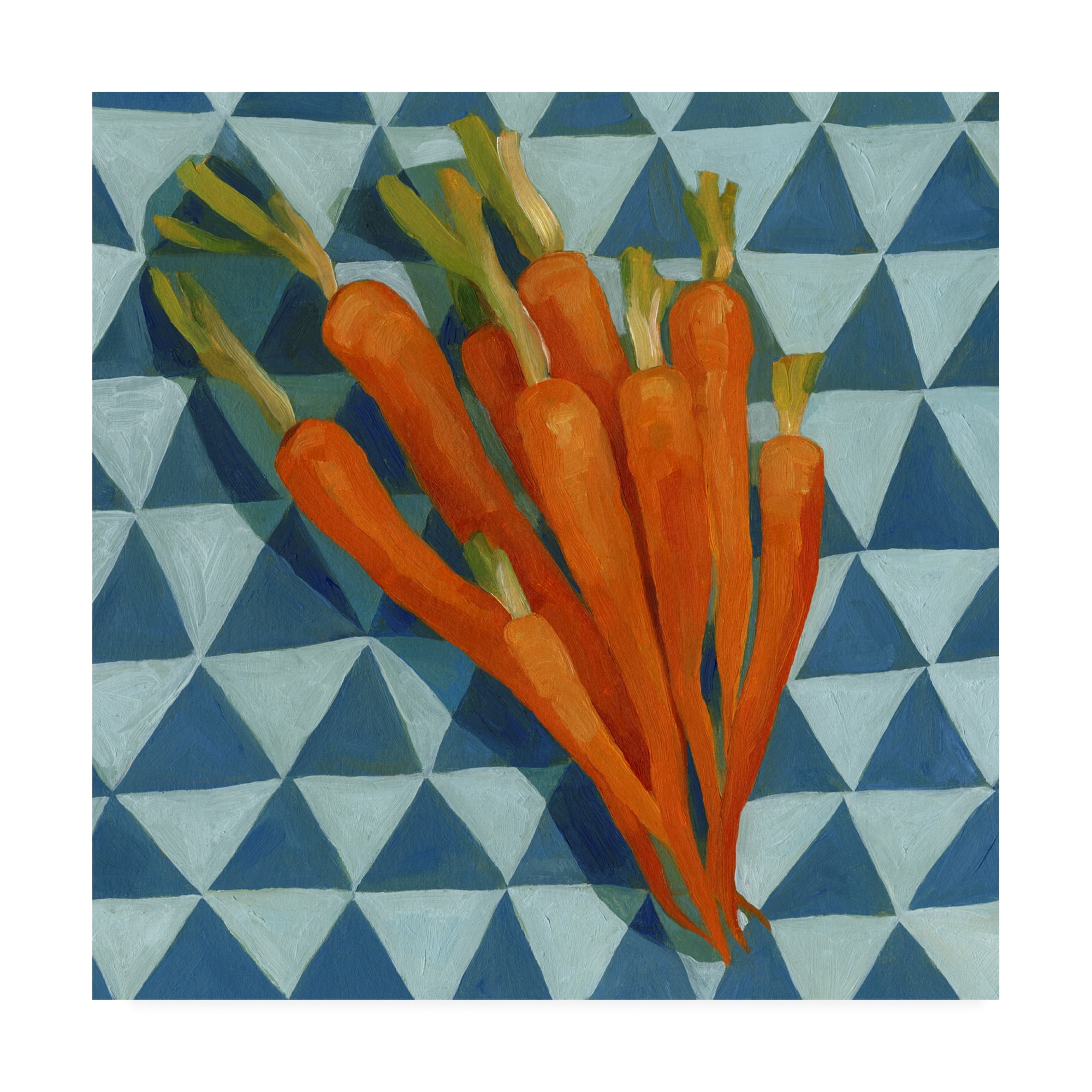 Trademark Fine Art 'Geo Veggies III' Canvas Art by Emma Scarvey