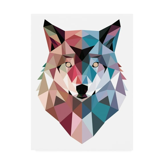 Trademark Fine Art 'Geo Wolf' Canvas Art by Michael Buxto