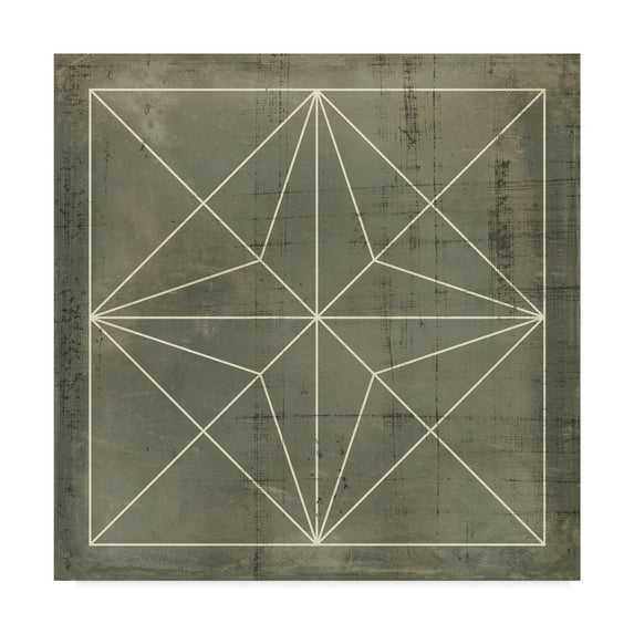 Trademark Fine Art 'Geometric Blueprint I' Canvas Art by Vision Studio