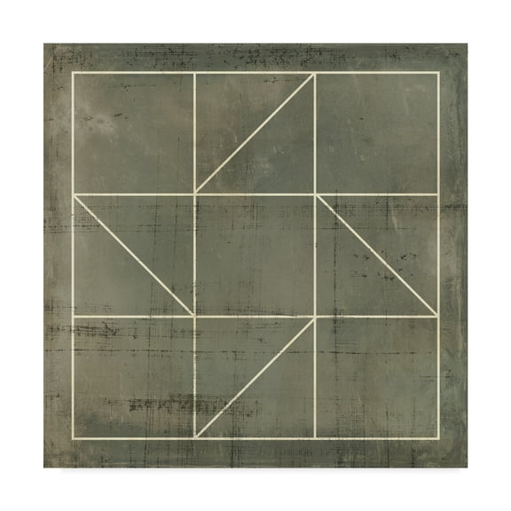 Trademark Fine Art 'Geometric Blueprint IV' Canvas Art by Vision Studio