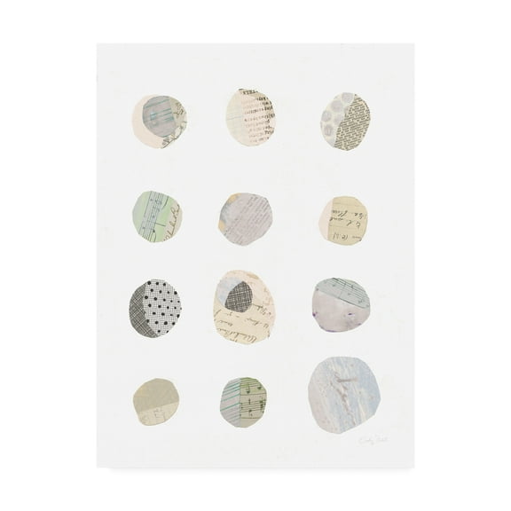 Trademark Fine Art 'Geometric Collage II on White Neutral' Canvas Art by Courtney Prahl
