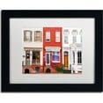 thumbnail image 1 of Trademark Fine Art "Georgetown Shops DC" Canvas Art by CATeyes, White Matte, Black Frame, 1 of 1
