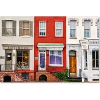Trademark Fine Art "Georgetown Shops DC" Canvas Art by CATeyes