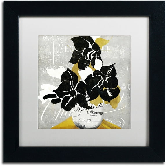 Trademark Fine Art "Georgette I" Canvas Art by Color Bakery White Matte, Black Frame