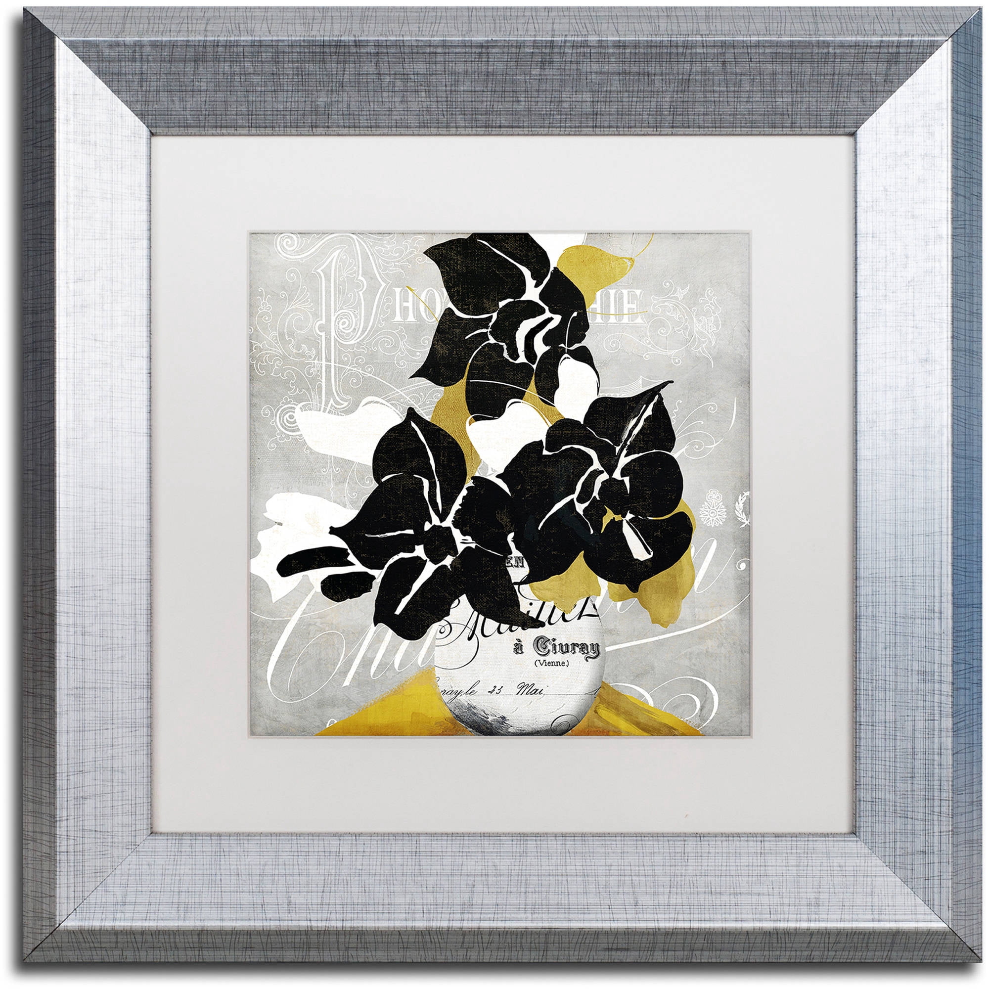 Trademark Fine Art "Georgette I" Canvas Art by Color Bakery White Matte, Silver Frame