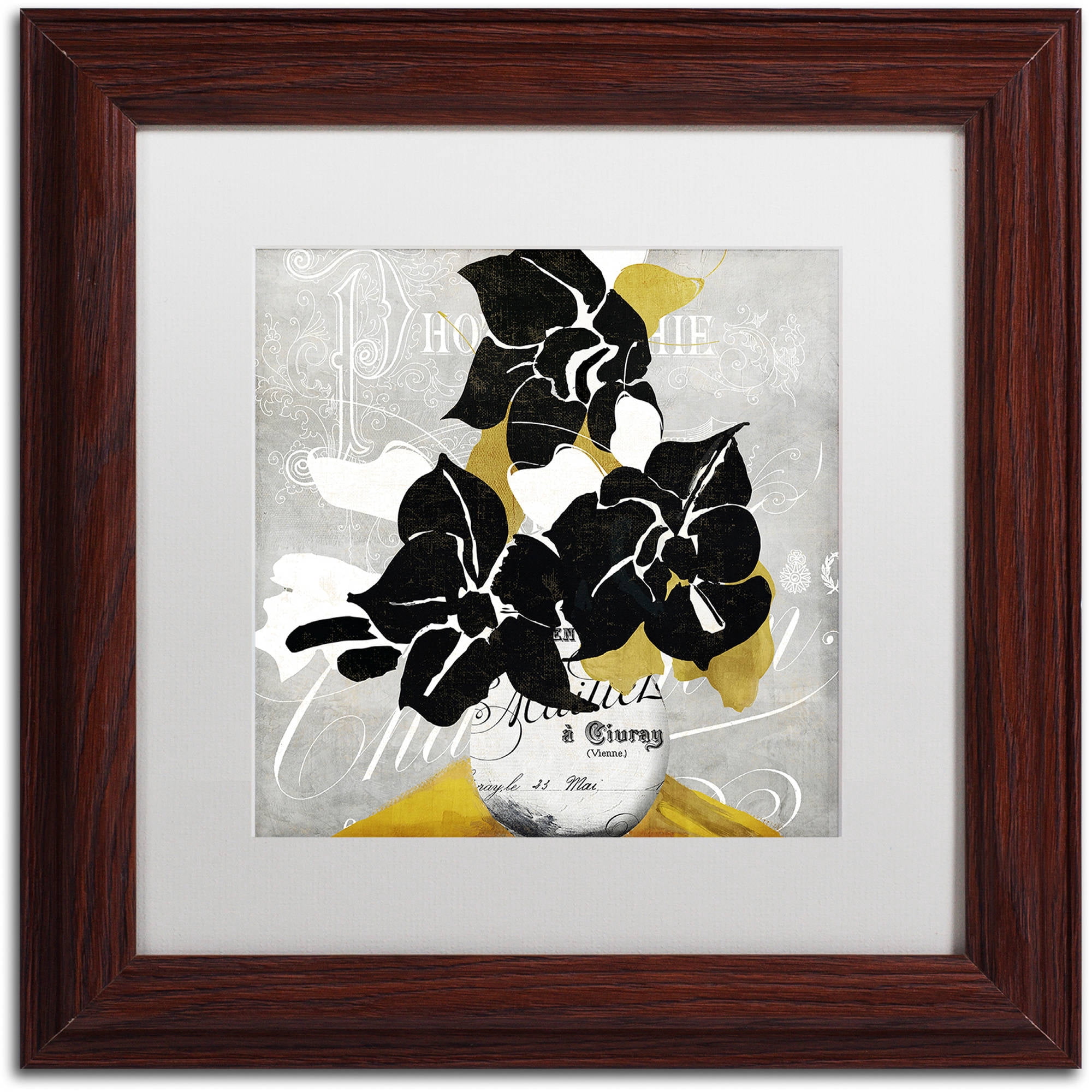 Trademark Fine Art "Georgette I" Canvas Art by Color Bakery White Matte, Wood Frame