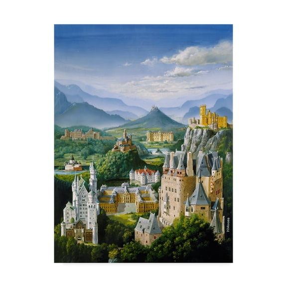 Trademark Fine Art 'German Castles' Canvas Art by Harro Maass