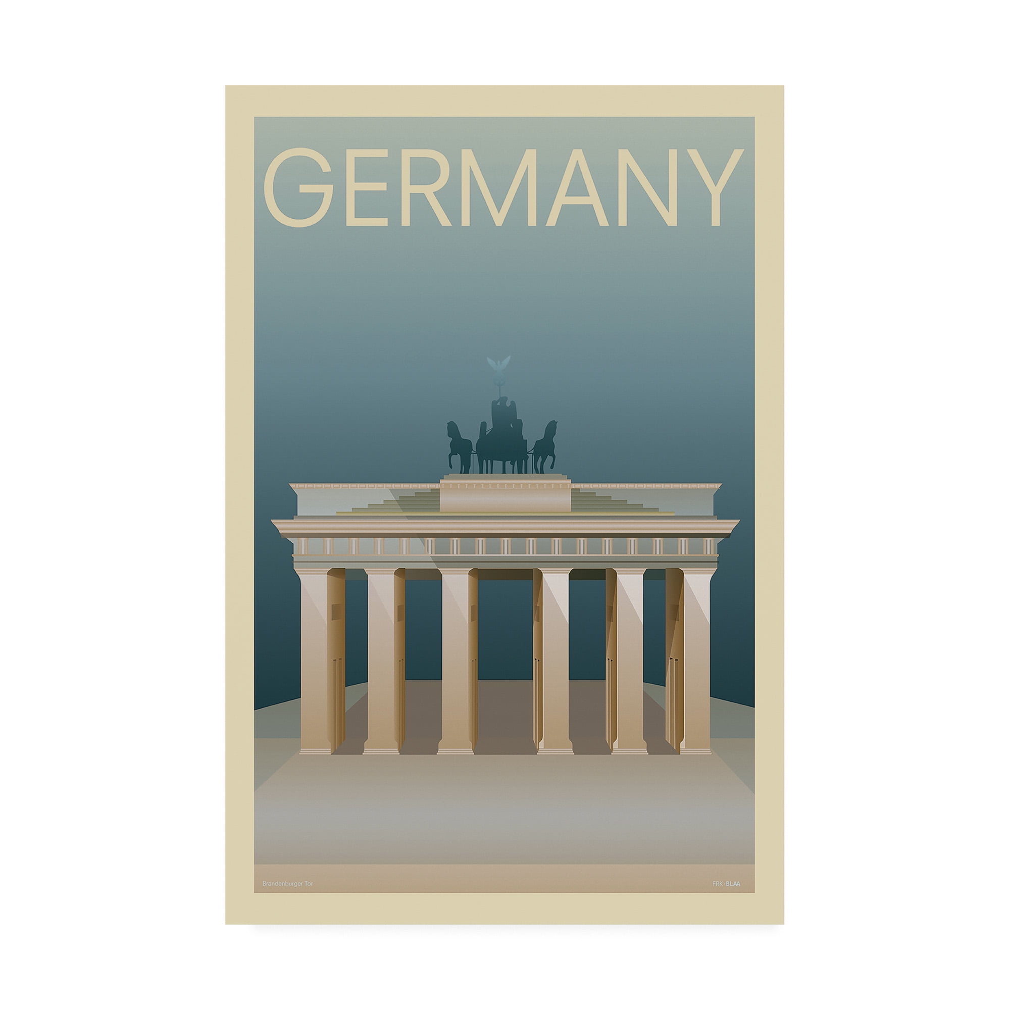 Trademark Fine Art 'Germany Poster' Canvas Art by Incado
