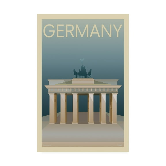 Trademark Fine Art 'Germany Poster' Canvas Art by Incado