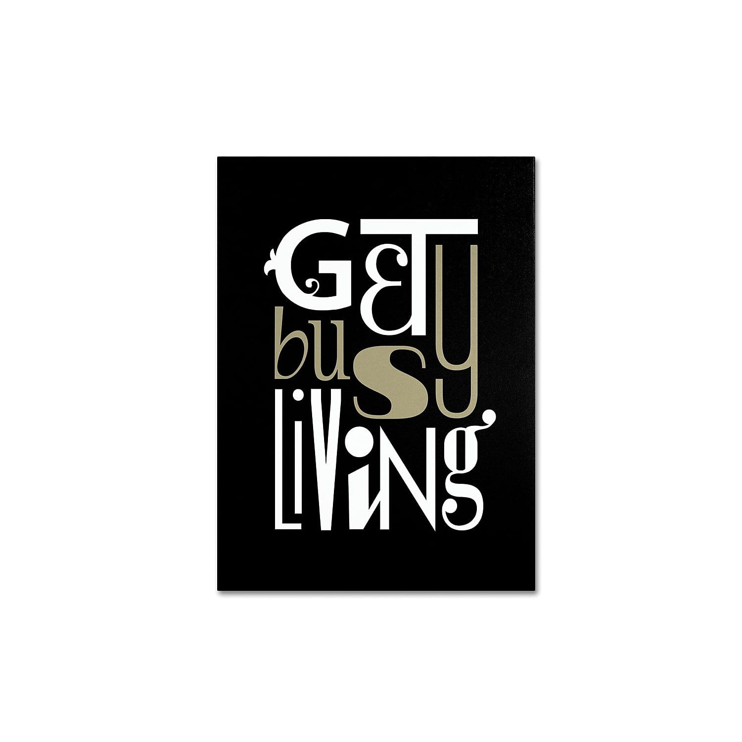 Trademark Fine Art "Get Busy Living" Canvas Art by Megan Romo