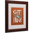 thumbnail image 1 of Trademark Fine Art "Get Busy Living III" Matted Framed Art by Megan Romo, Wood Frame, 1 of 5