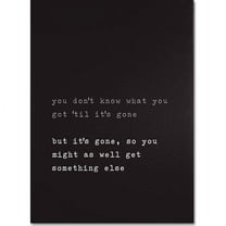 Trademark Fine Art "Get Something Else" Canvas Art by Megan Romo