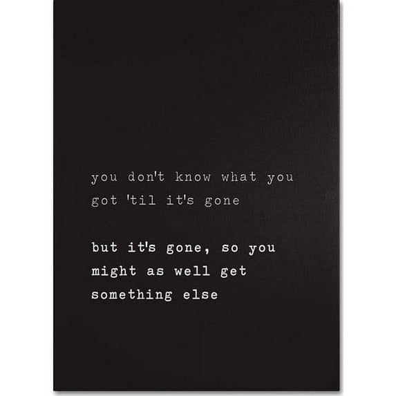 Trademark Fine Art "Get Something Else" Canvas Art by Megan Romo