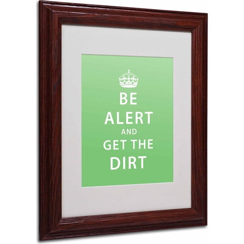 Trademark Fine Art "Get the Dirt" Canvas Art by Megan Romo, Wood Frame