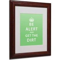 Trademark Fine Art "Get the Dirt" Canvas Art by Megan Romo, Wood Frame