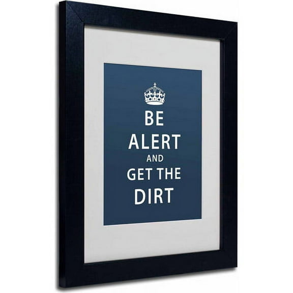 Trademark Fine Art "Get the Dirt II" Canvas Art by Megan Romo, Black Frame