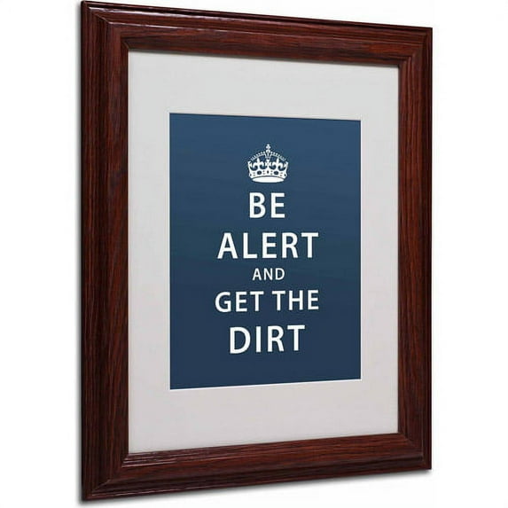 Trademark Fine Art "Get the Dirt II" Canvas Art by Megan Romo, Wood Frame