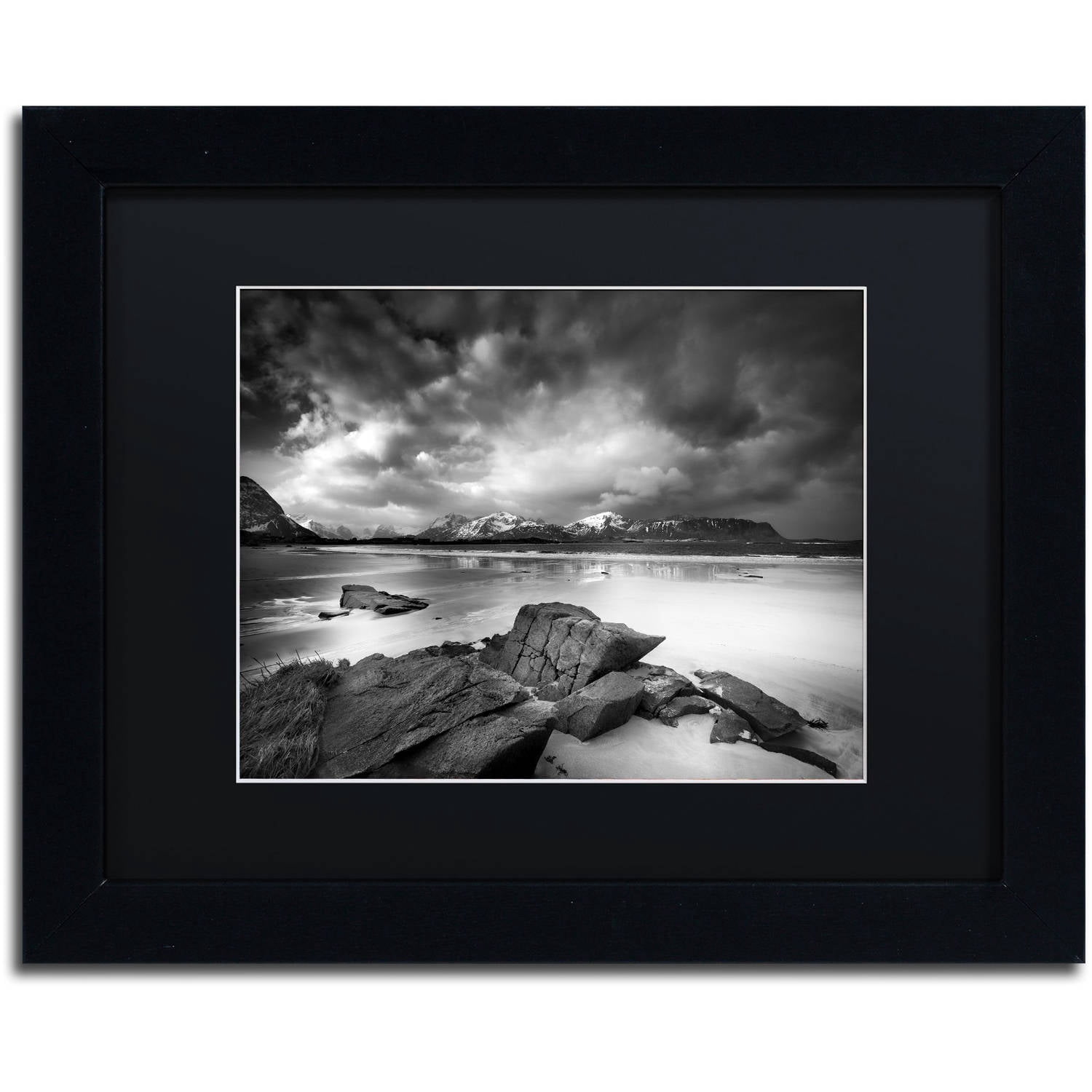 Trademark Fine Art "Getting There" Canvas Art by Philippe Sainte-Laudy, Black Matte, Black Frame
